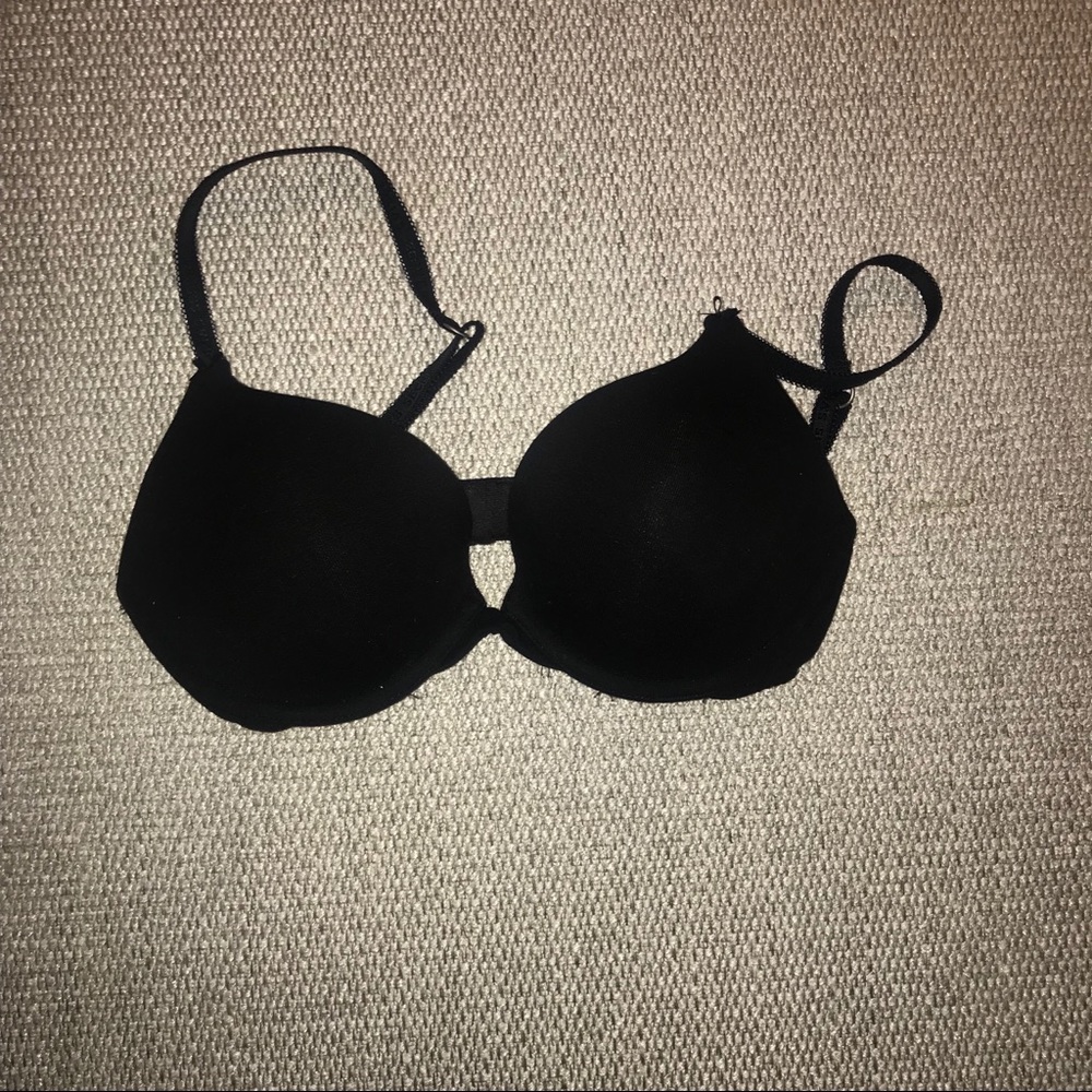 Victoria’s Secret Black Cotton push-up bra 32C